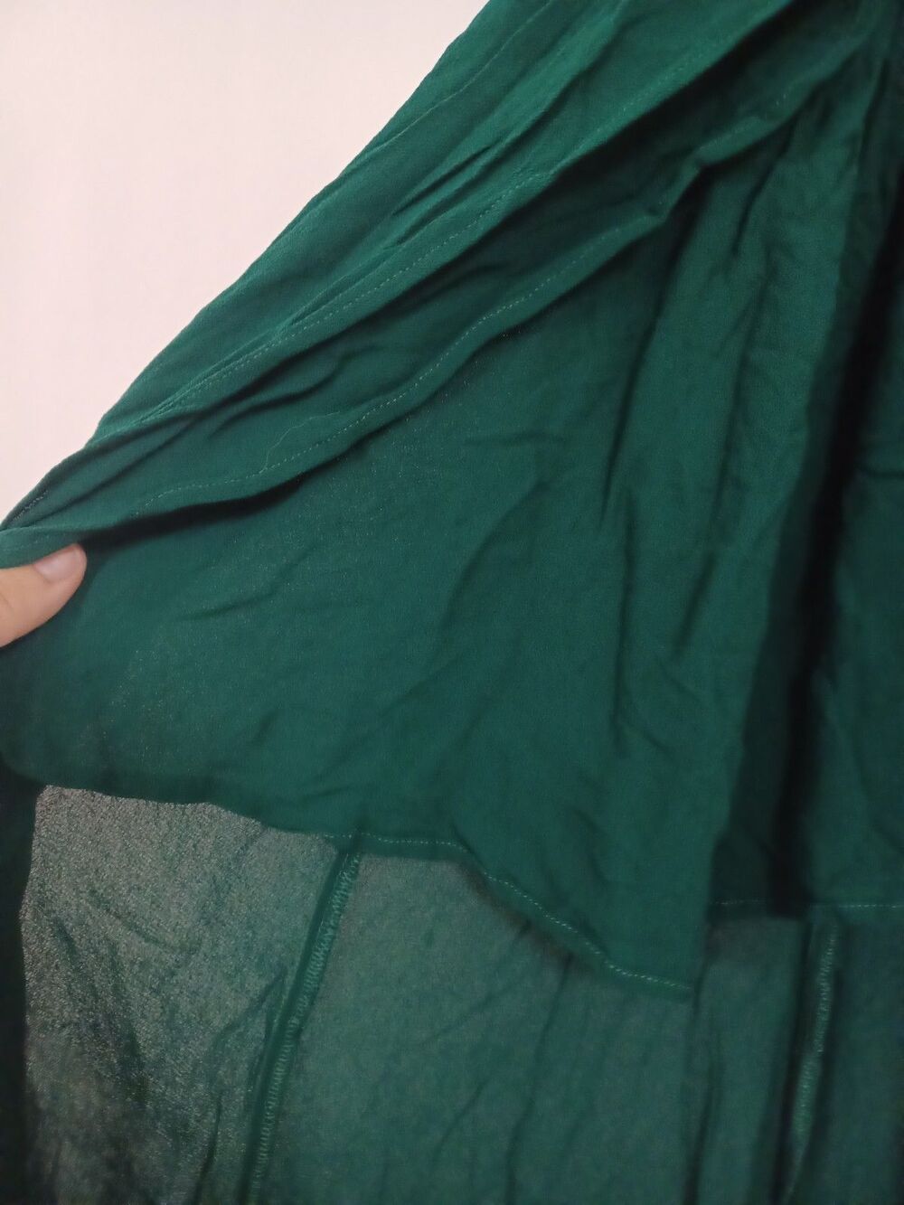 Reformation Winslow Maxi Dress Emerald 1X Wrap French Style Sustainable Wedding - Picture 6 of 7